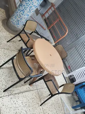 Angular Plastic Table and Chairs