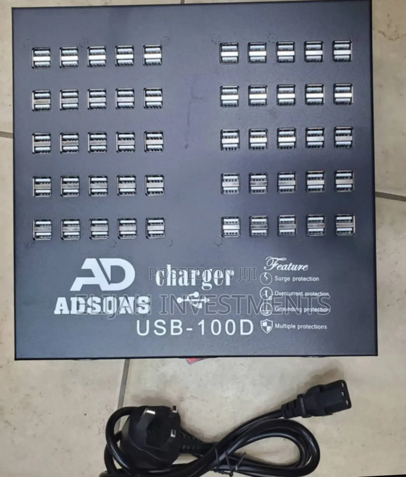 Adson 100ports Usb Fast Charger Station Deck