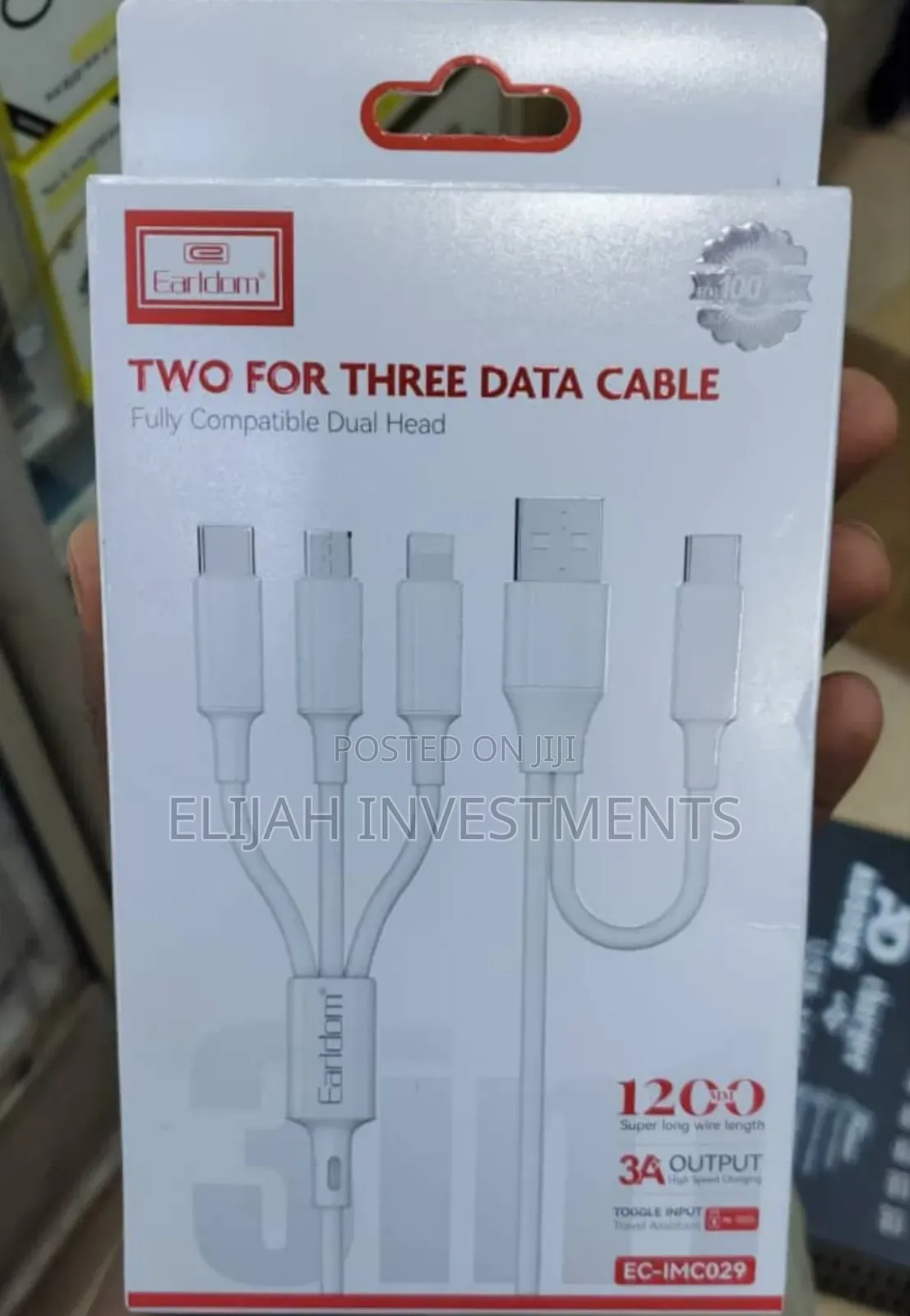 Earldom 2in3 Usb Data Cable