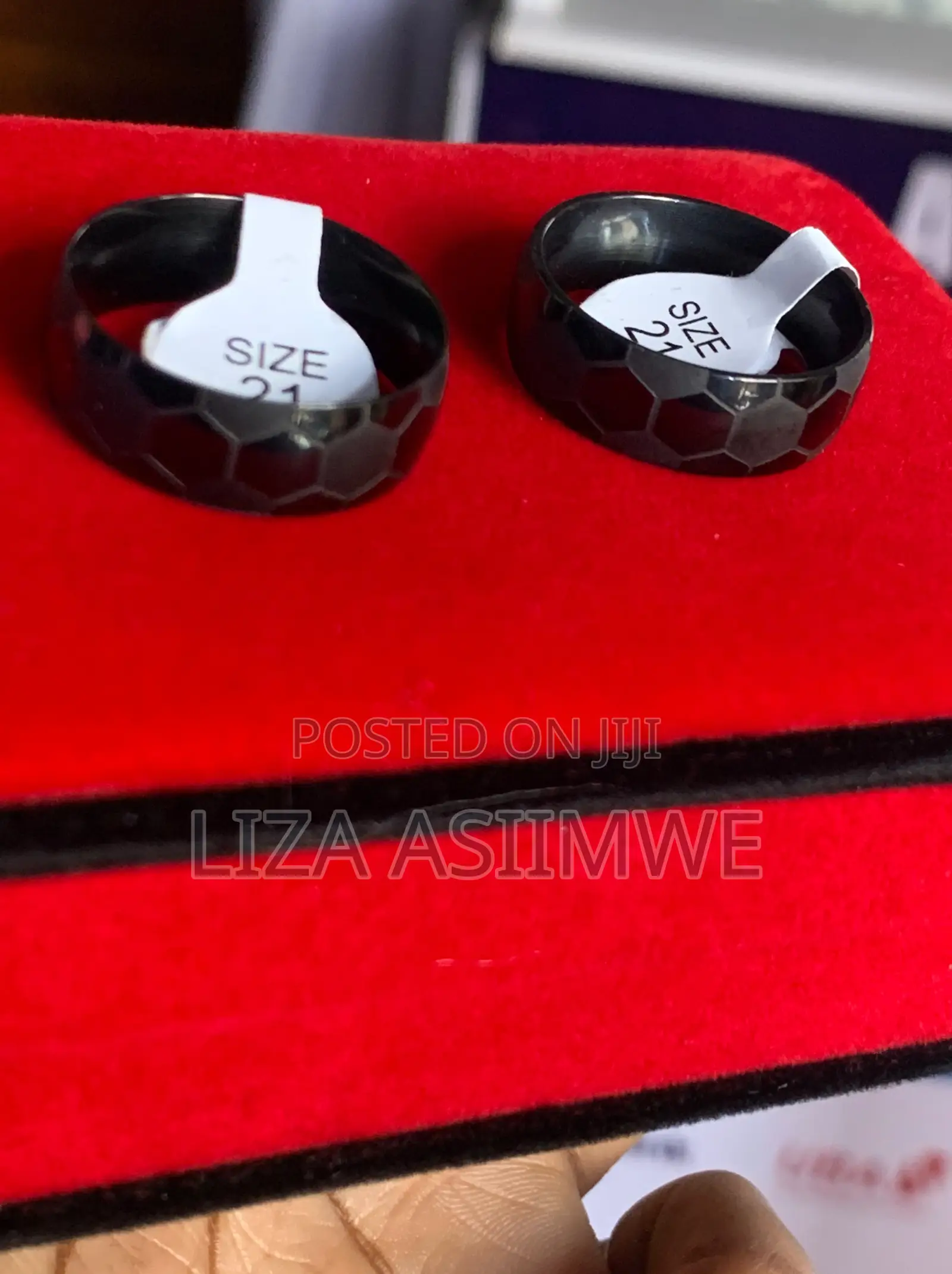 Soccer Ball Pattern Ring (Size 21) Only