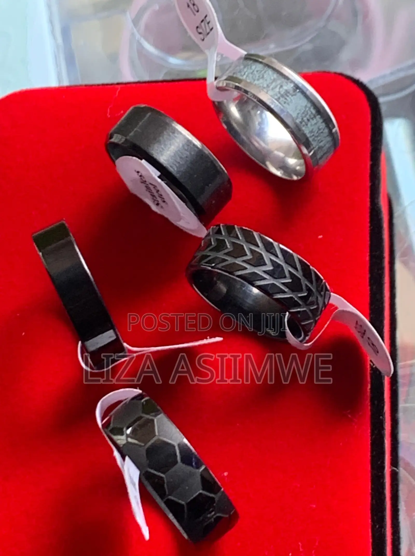 Modern Black Rings for Men