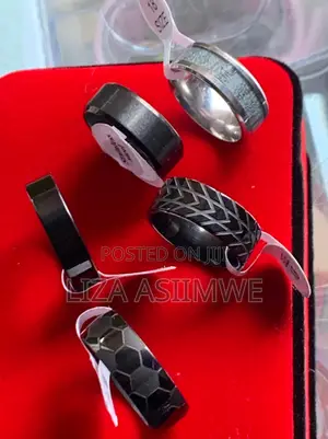 Modern Black Rings for Men
