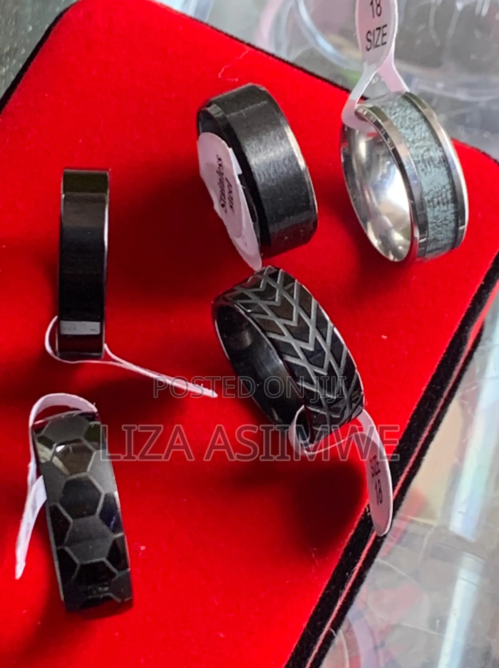 Modern Black Rings for Men