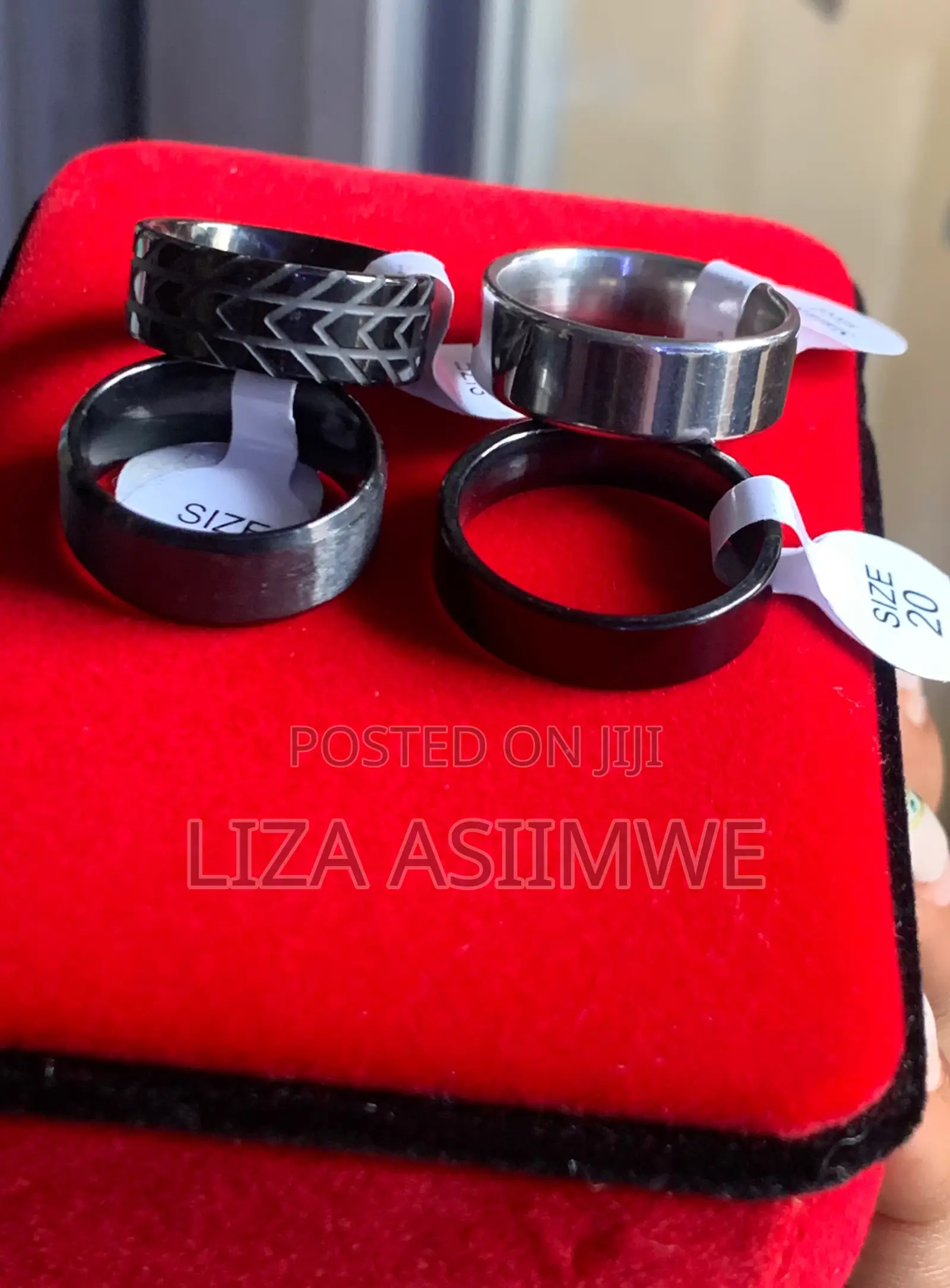 Modern Black Rings for Men