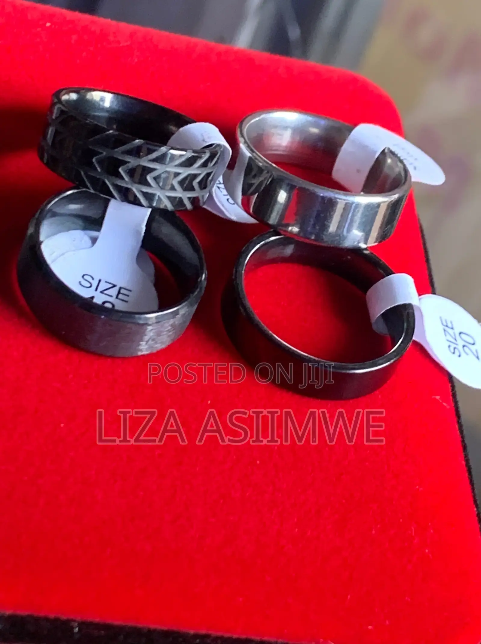Modern Black Rings for Men