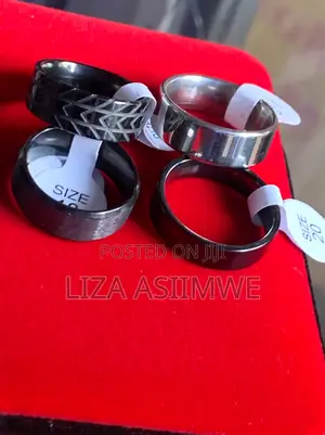 Modern Black Rings for Men