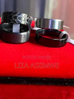 Modern Black Rings for Men