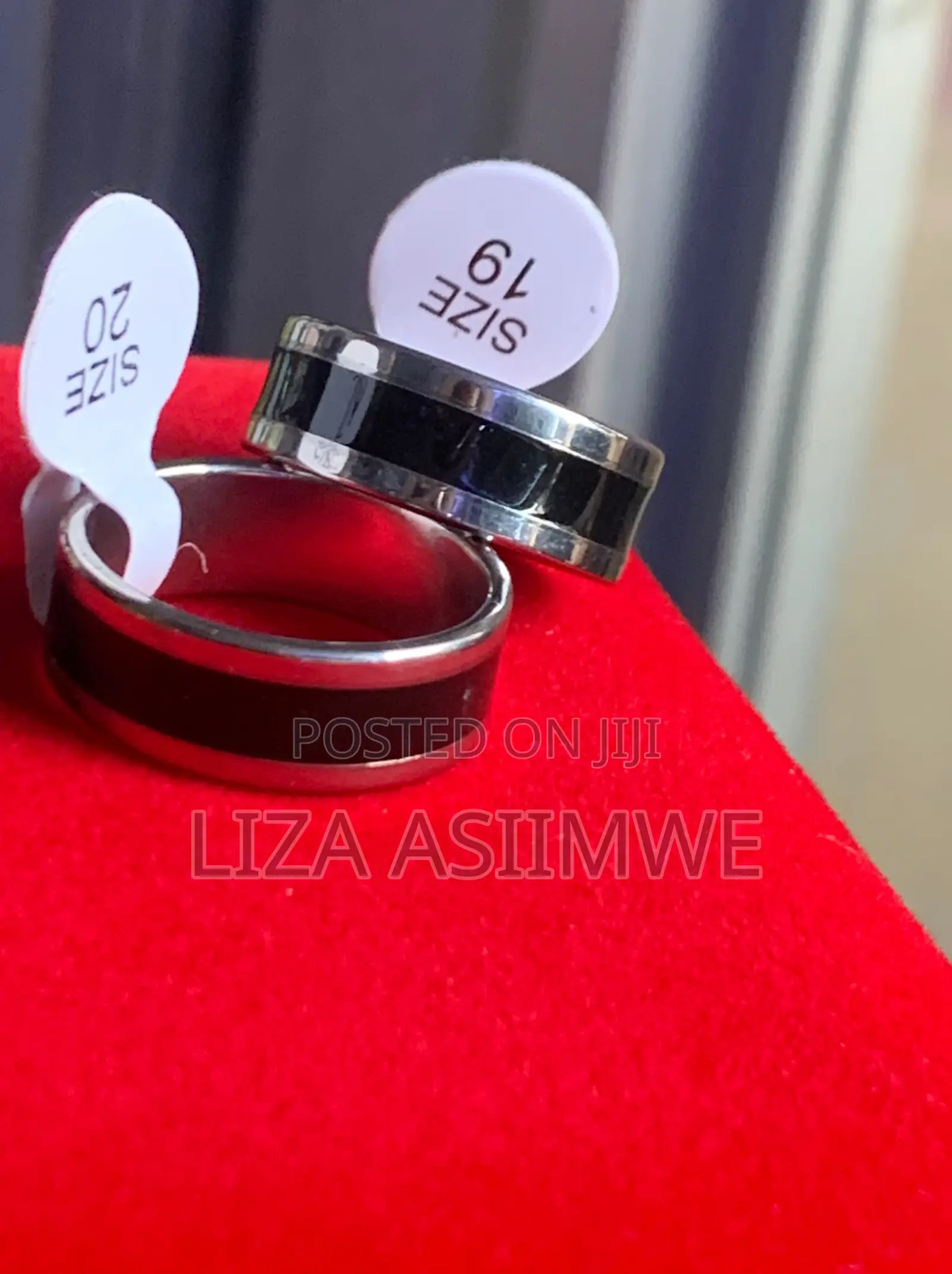 Double Colour Enamel Stainless Steel Band Rings