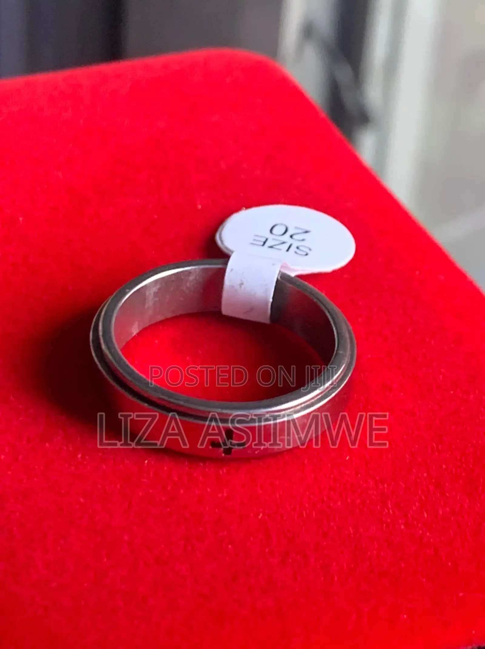 Men’S Stainless Steel Religious Crosses Spinner Ring