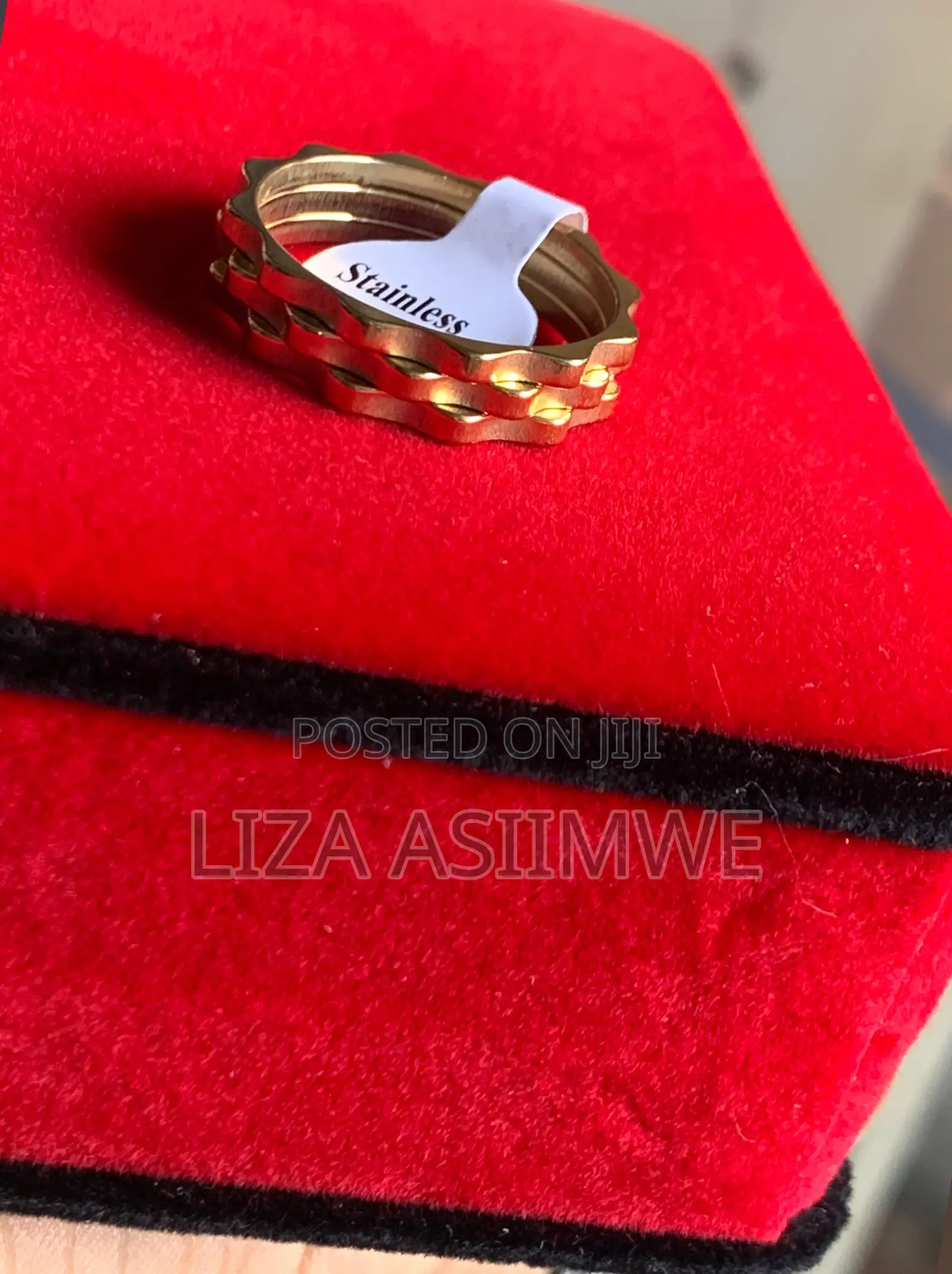 Gold Wavy /Zig-Zag Stacking Ring Set