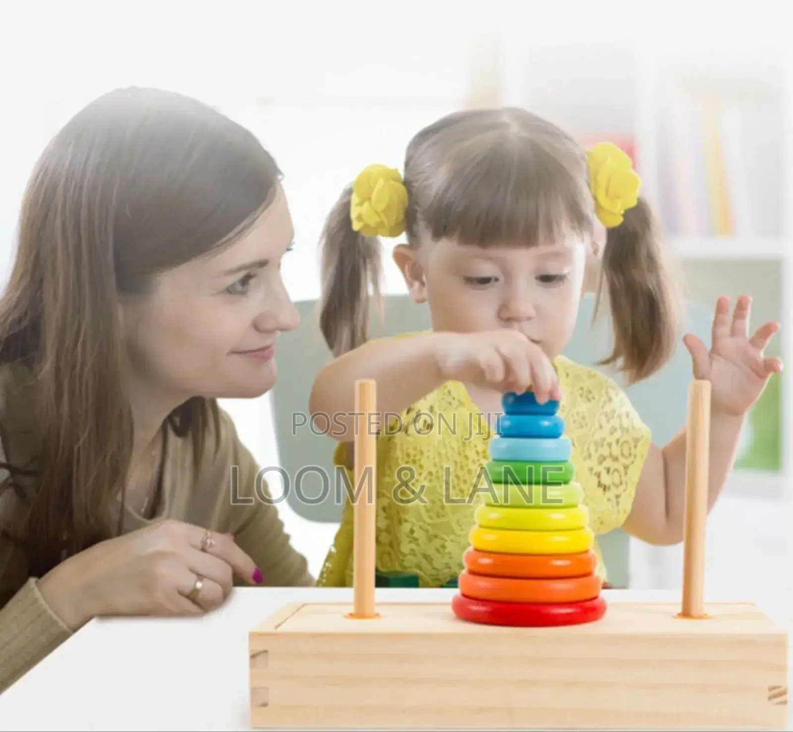 New Baby Iq Wooden Stacking Tower