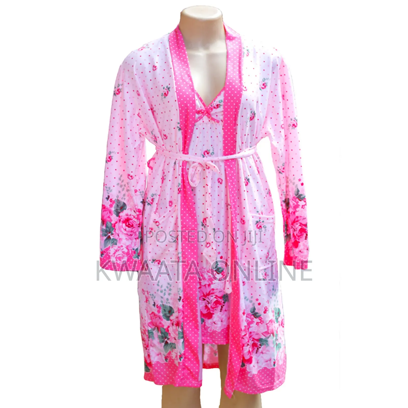 Women’S Nightwear Floral Print Intimate Dress 100% Cotton