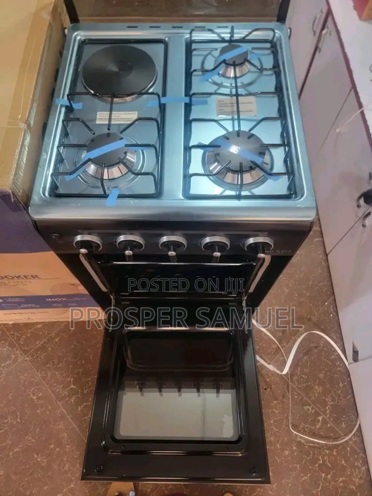 Brand New SPJ 50 by 50 Both Electric and Gas Cooker 3 Gass