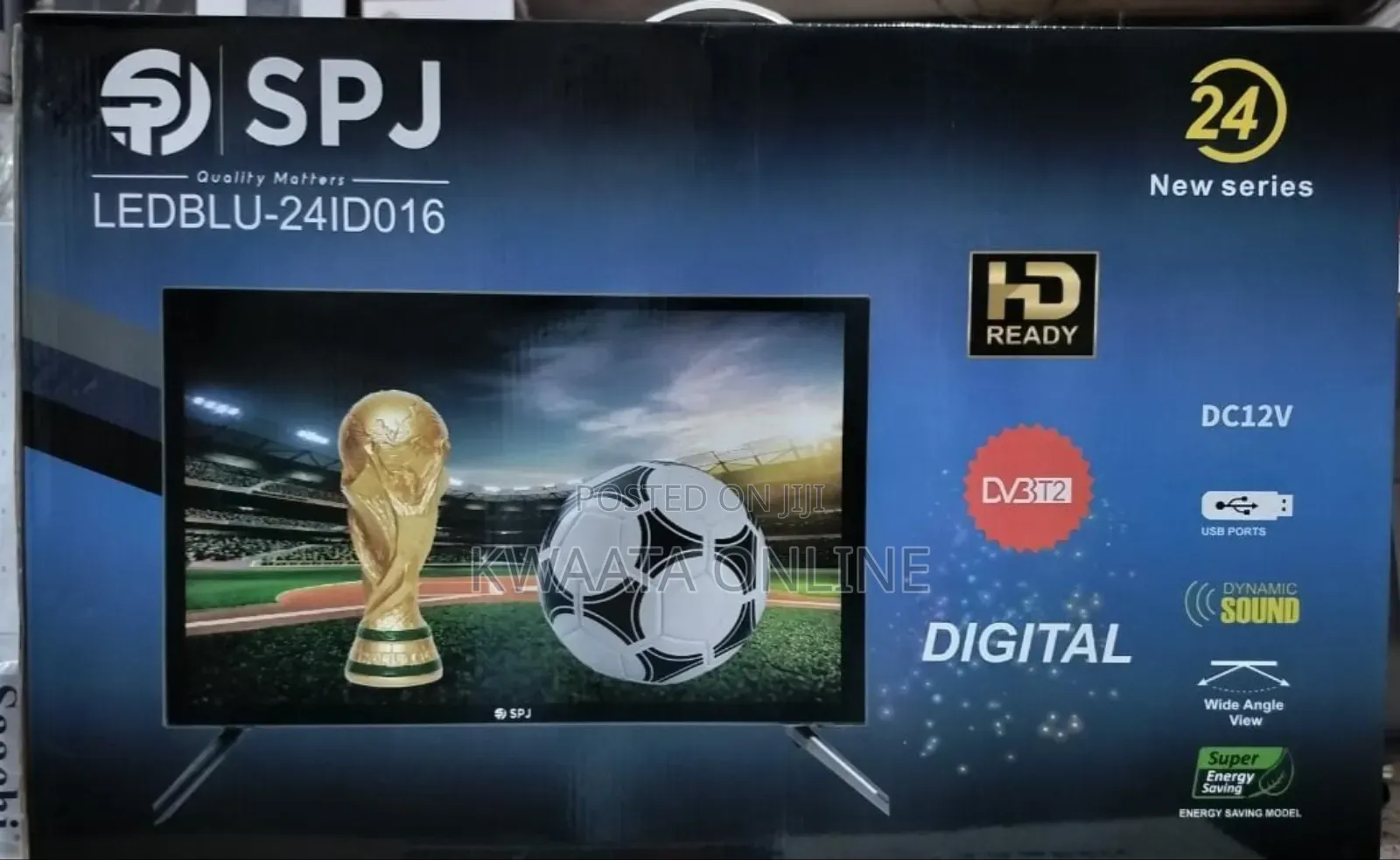 24inch SPJ Flat Screen Tv Series Ac/Dc - Free to Air Decoder