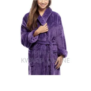 Tall and Big Soft Fleece Bathrobe Unisex-Multiple Colors