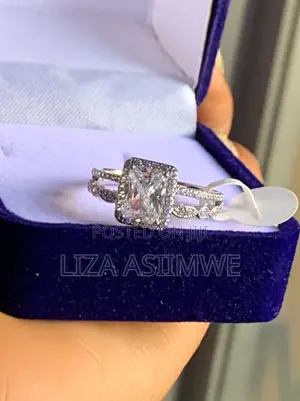 Sparkling Princess Cut Solitaire With Pave Band
