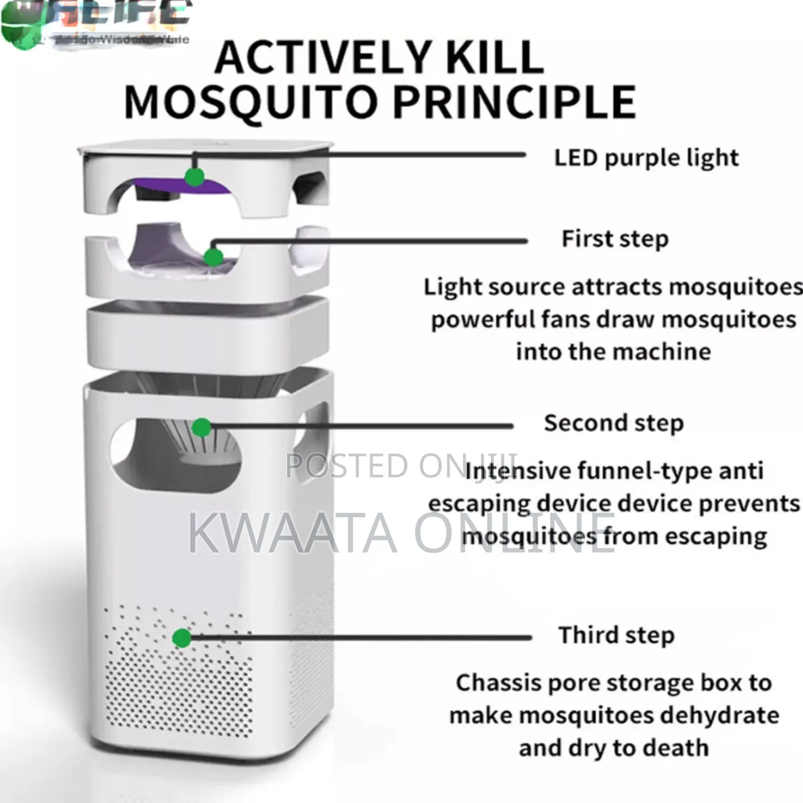 Led Mosquito Killer Usb Trap Lantern Repellent Light Lamp