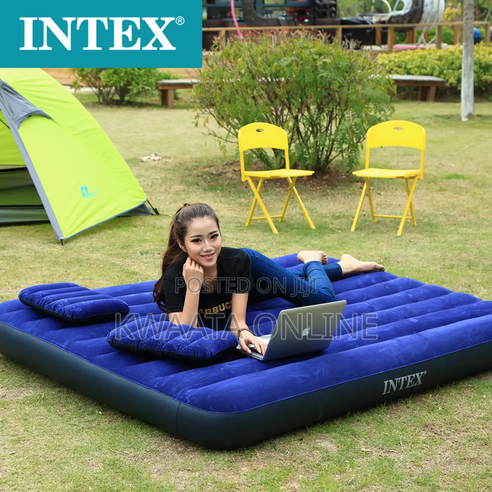 (4x6)Intex Inflatable Air Mattress 10inch With Pump