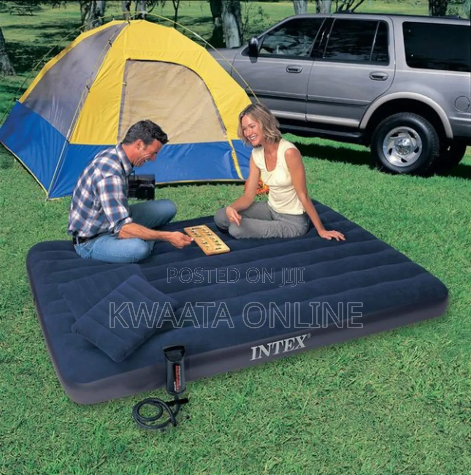 (4x6)Intex Inflatable Air Mattress 10inch With Pump