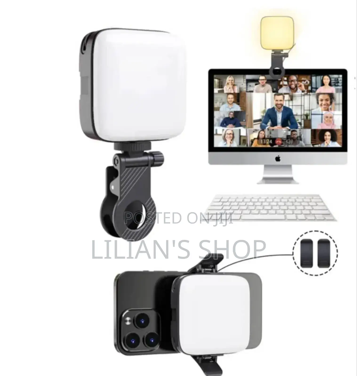 Portable Mini Led Video Light With Clip