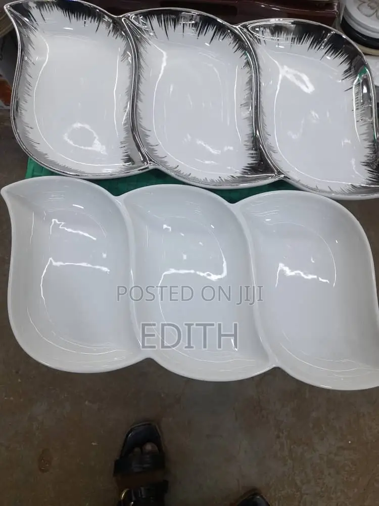Ceramic 3 Compartment Plate