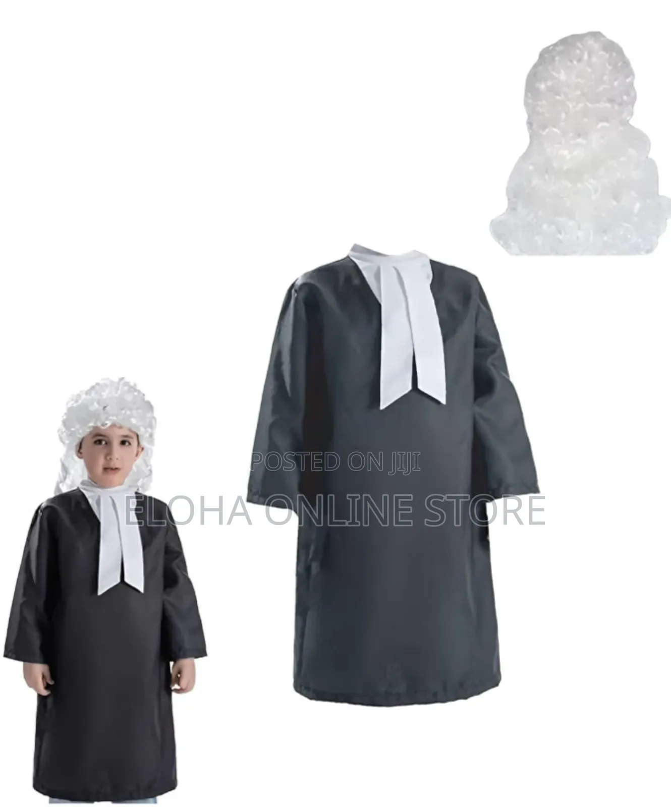 Lawyer Costume for Kids With Gavel, Wig
