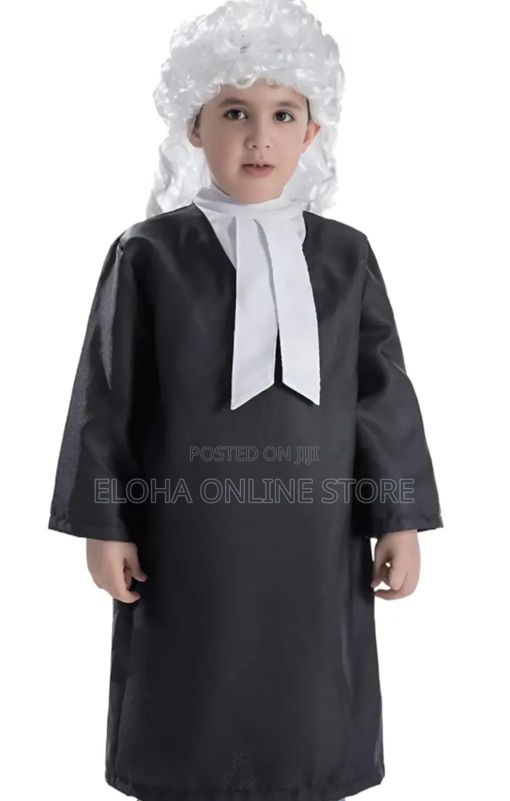 Lawyer Costume for Kids With Gavel, Wig