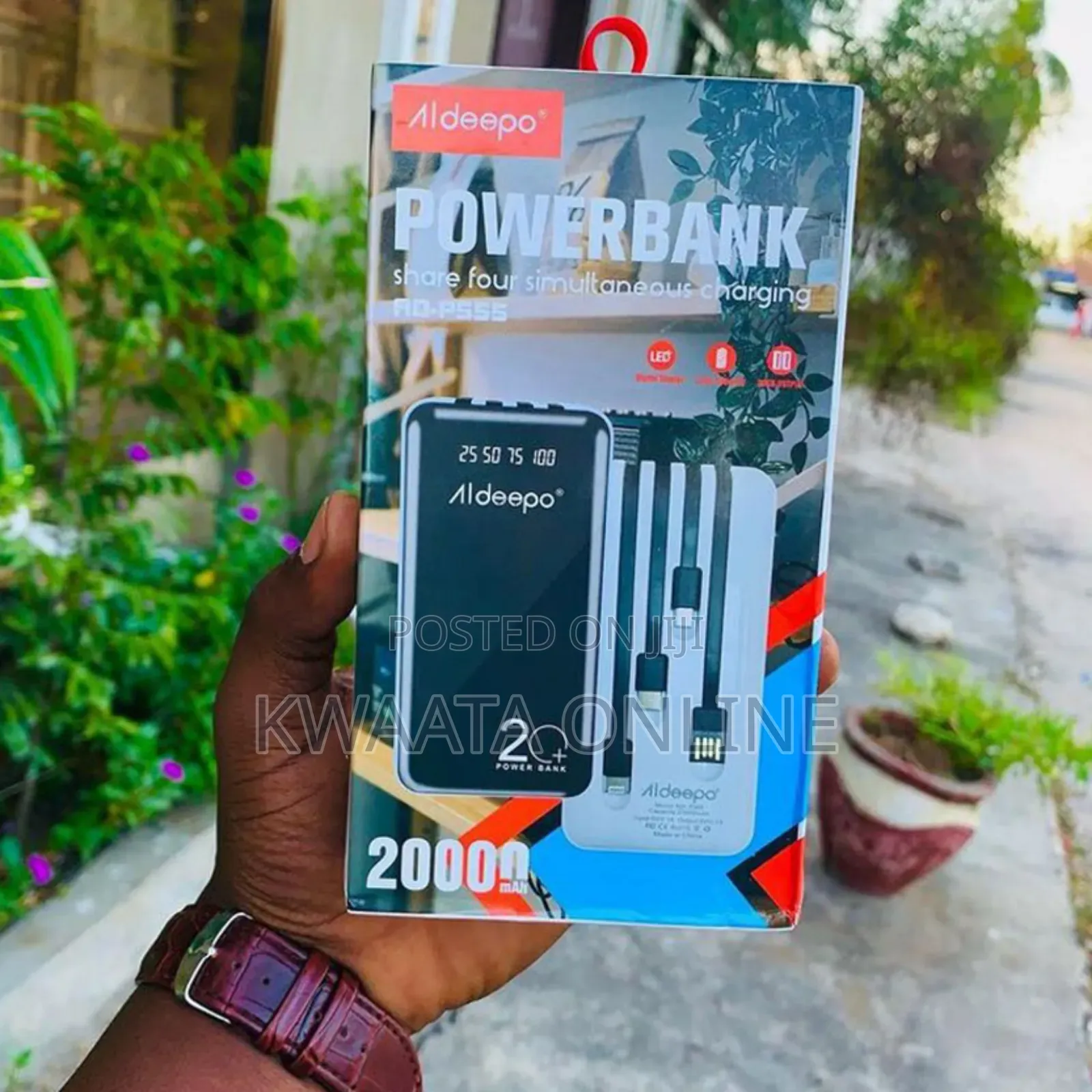 Aldeepo 4 In1 Digital Fast Charging Power Bank With 20000mah