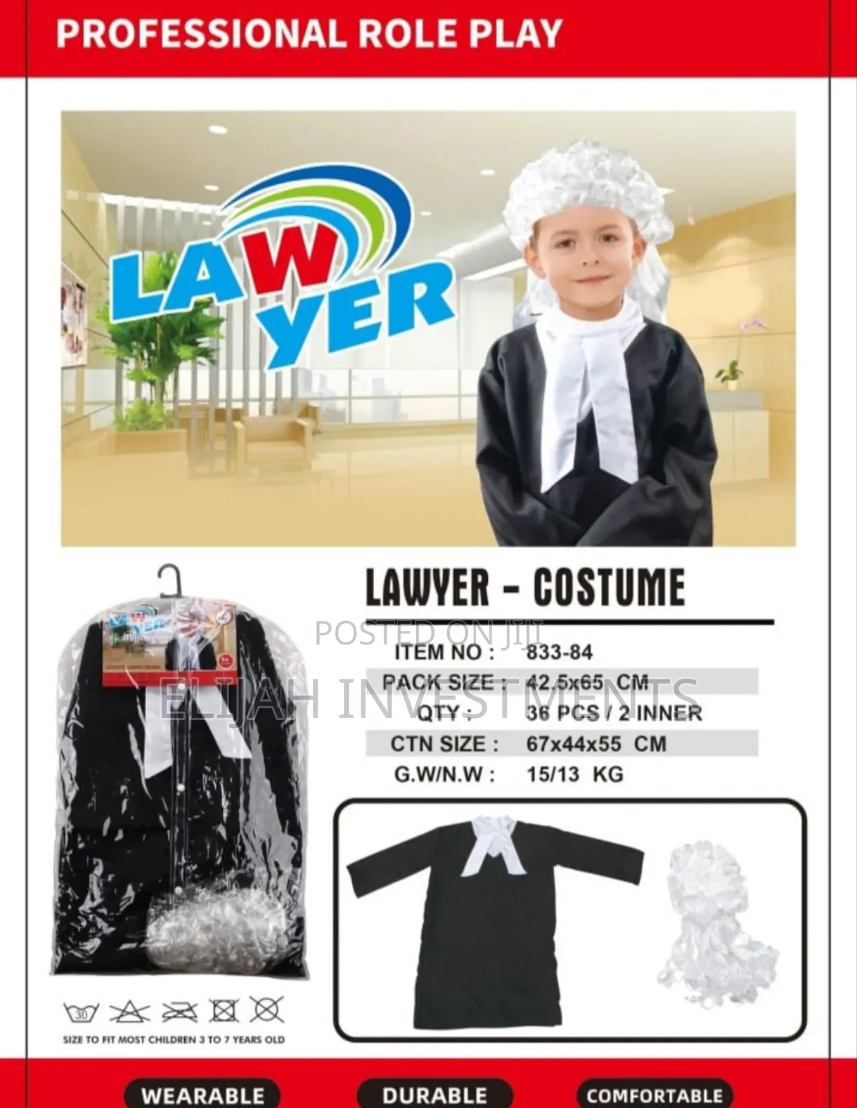 Kids Lawyer Costume