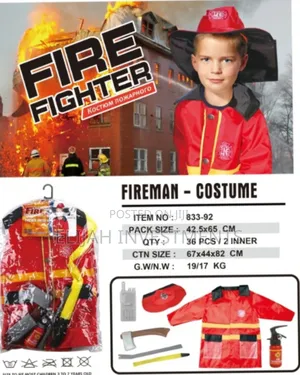 Kids Firefighter Play Costume