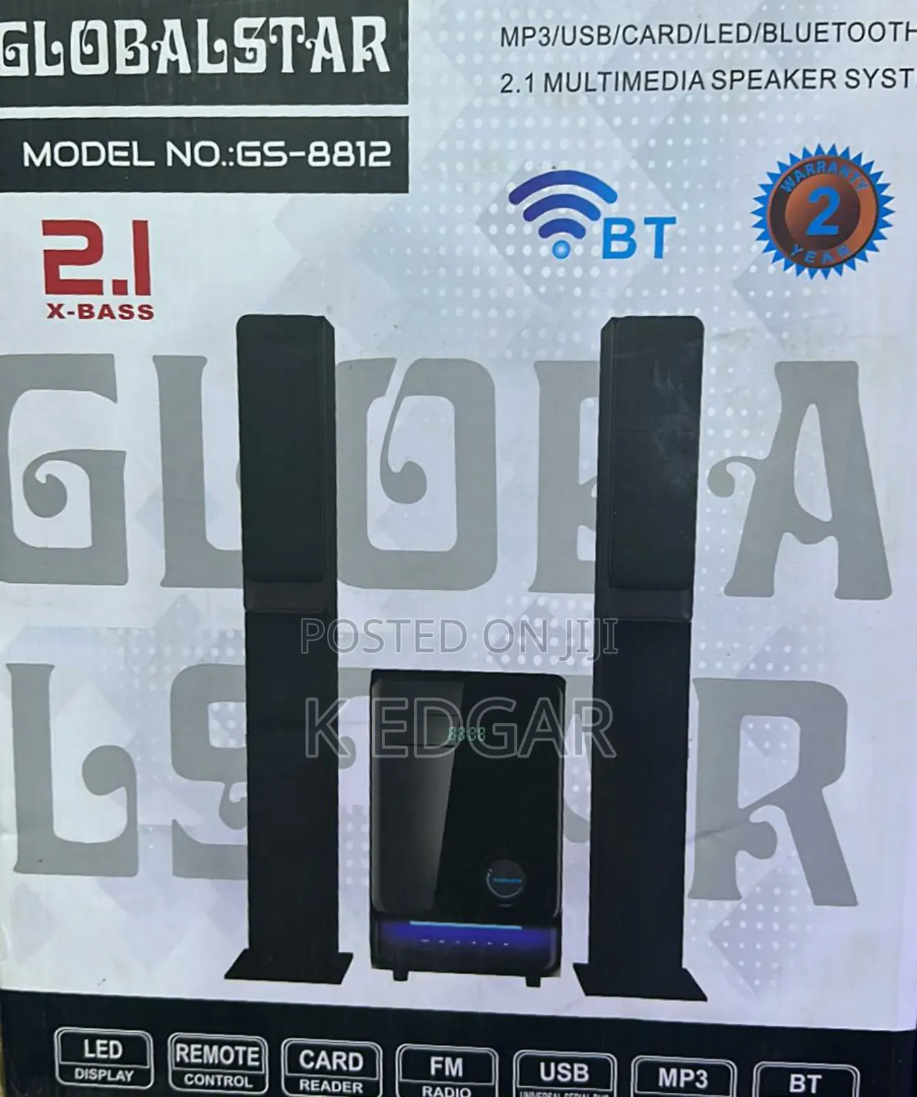Brandnew 2 1 Channel Global-Star Multimedia Speaker System
