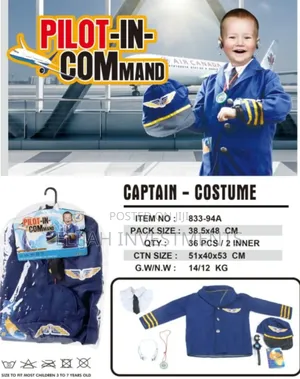 Pilot in Command Kids Play Costume