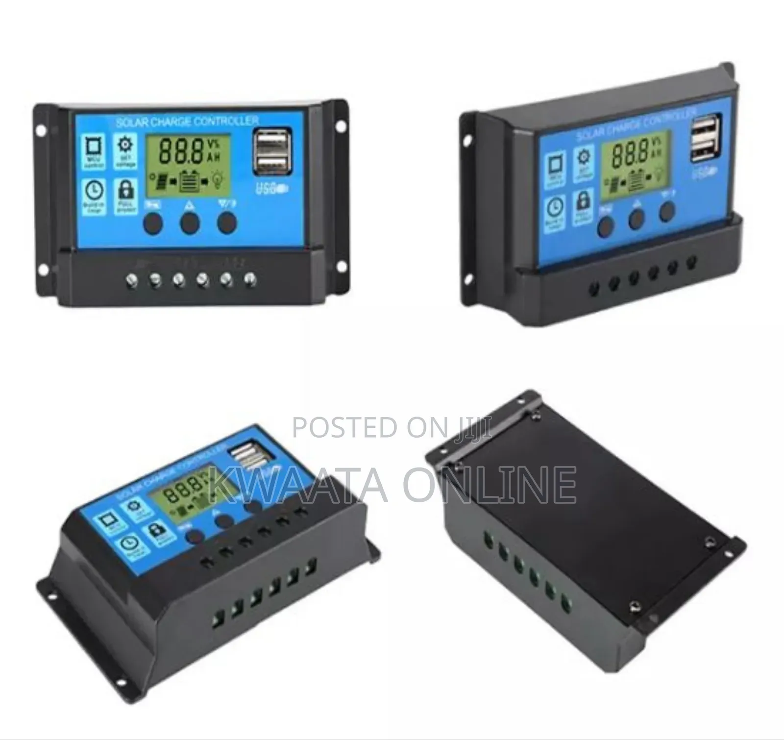 10a Solar Charge Controller 12v/24v Auto Adjustable PWM LCD