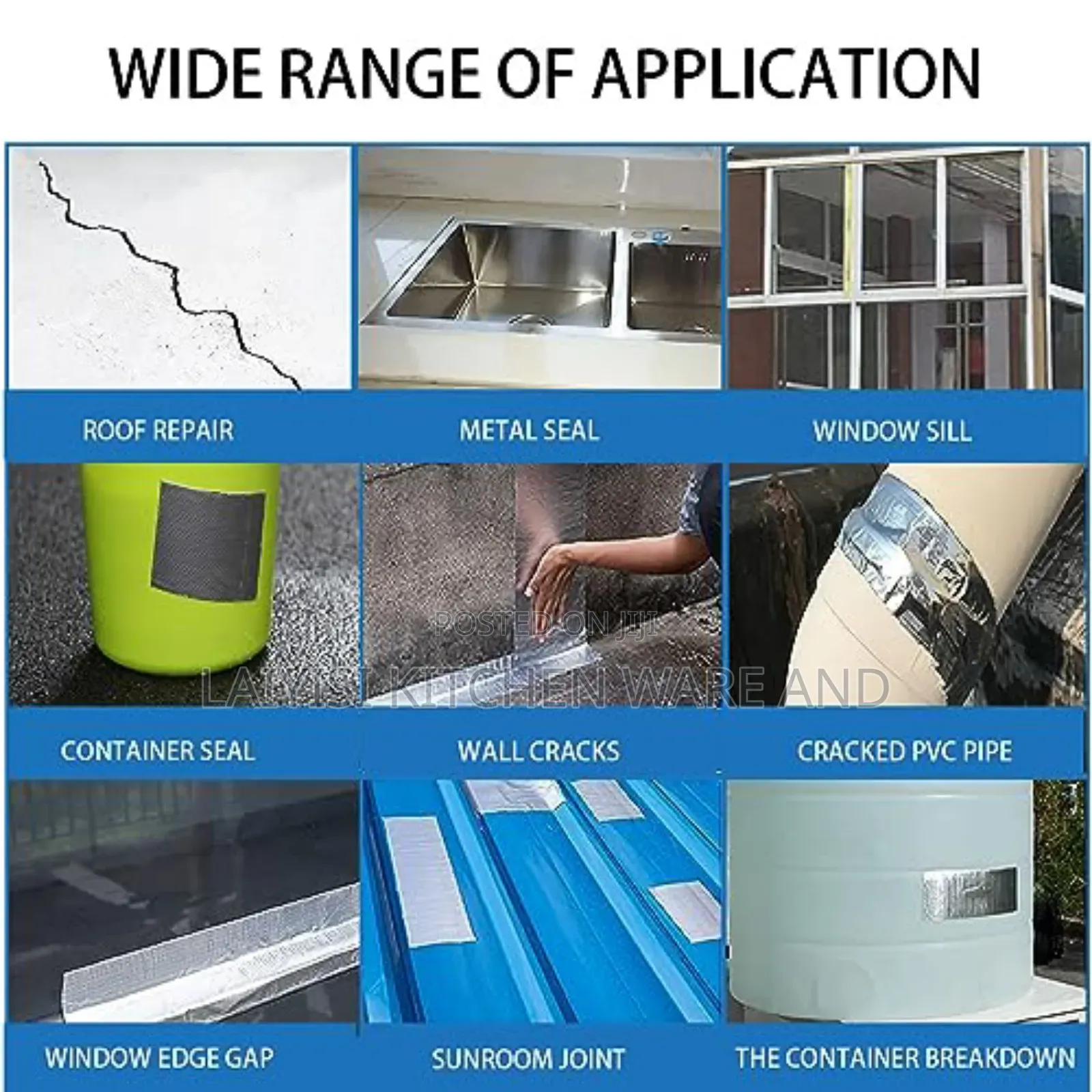 Anti-water Leak Tape Repair Swimming Pool Surface Crack Pipe