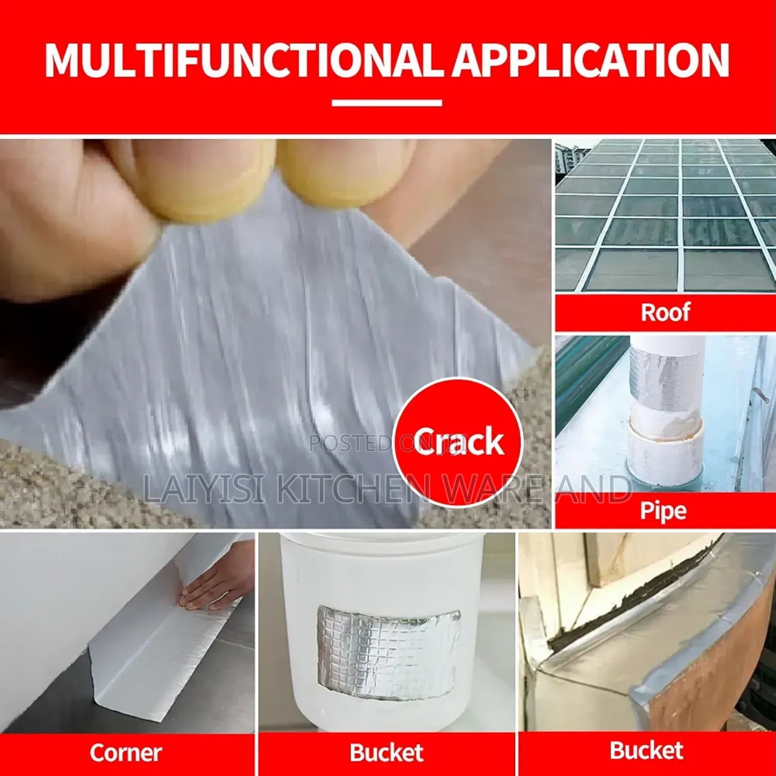 Anti-water Leak Tape Repair Swimming Pool Surface Crack Pipe
