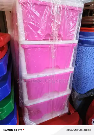 Plastic Cabin Trolley Brand New 4 Drawers