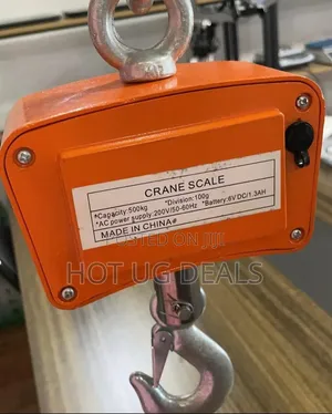 500kg Rechargeable Hanging Crane Weighing Scale - Black