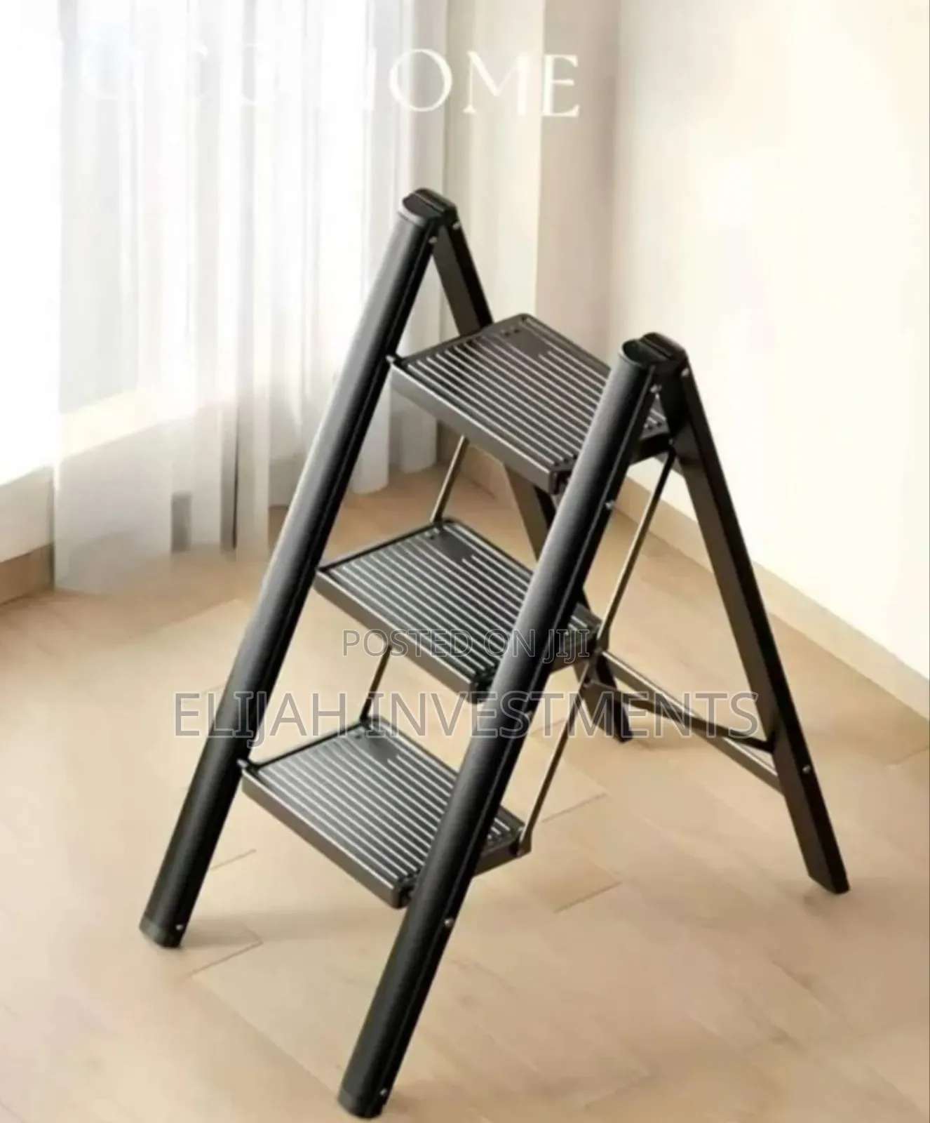 Portable Steel 3-Step Folding Ladder