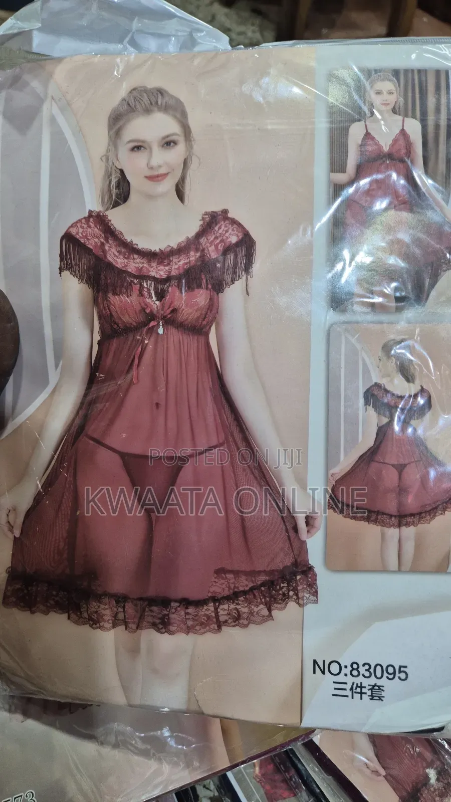 Sexy Women Lingerie Temptation Sleepwear Nightdress +Panties