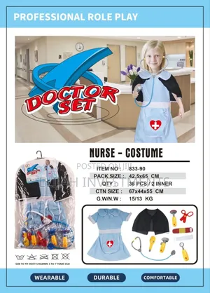 Children Nurse Costume Set