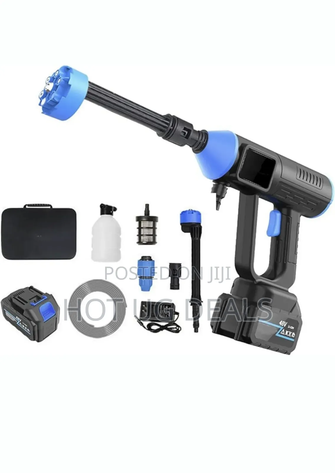 Handheld Rechargeable Pressure Washer With 2 Batteries