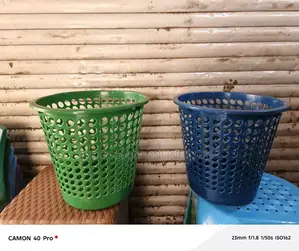 Plastic Dust Bins Open