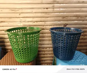 Plastic Dust Bins Open
