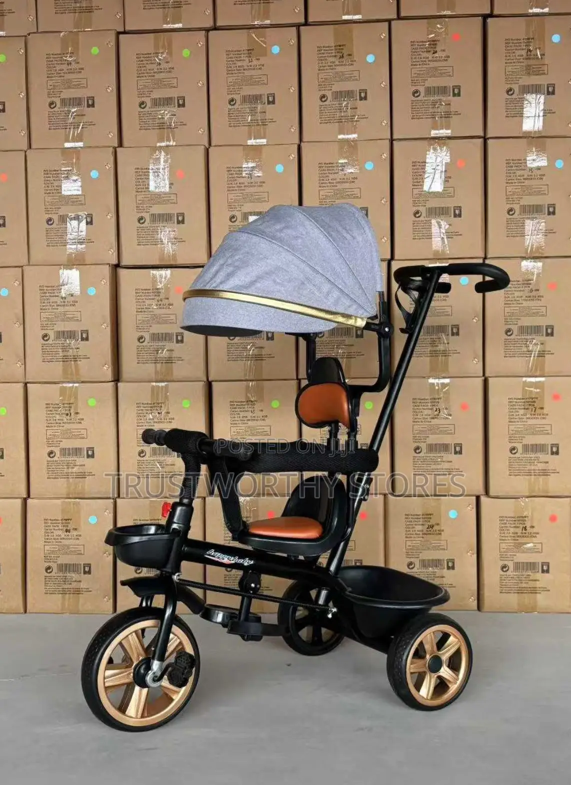 Umbrella Push Tricycle - (1-5)Years