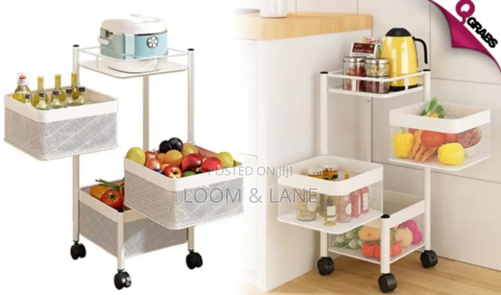 Rotating Kitchen Vegetable Rack