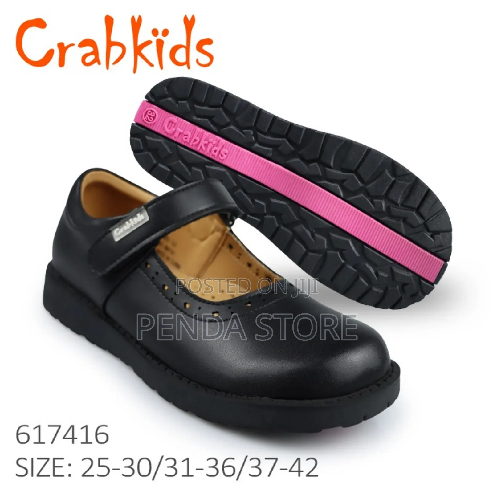 Crab Kids Girls' Genuine Leather School Crab Kids Shoes
