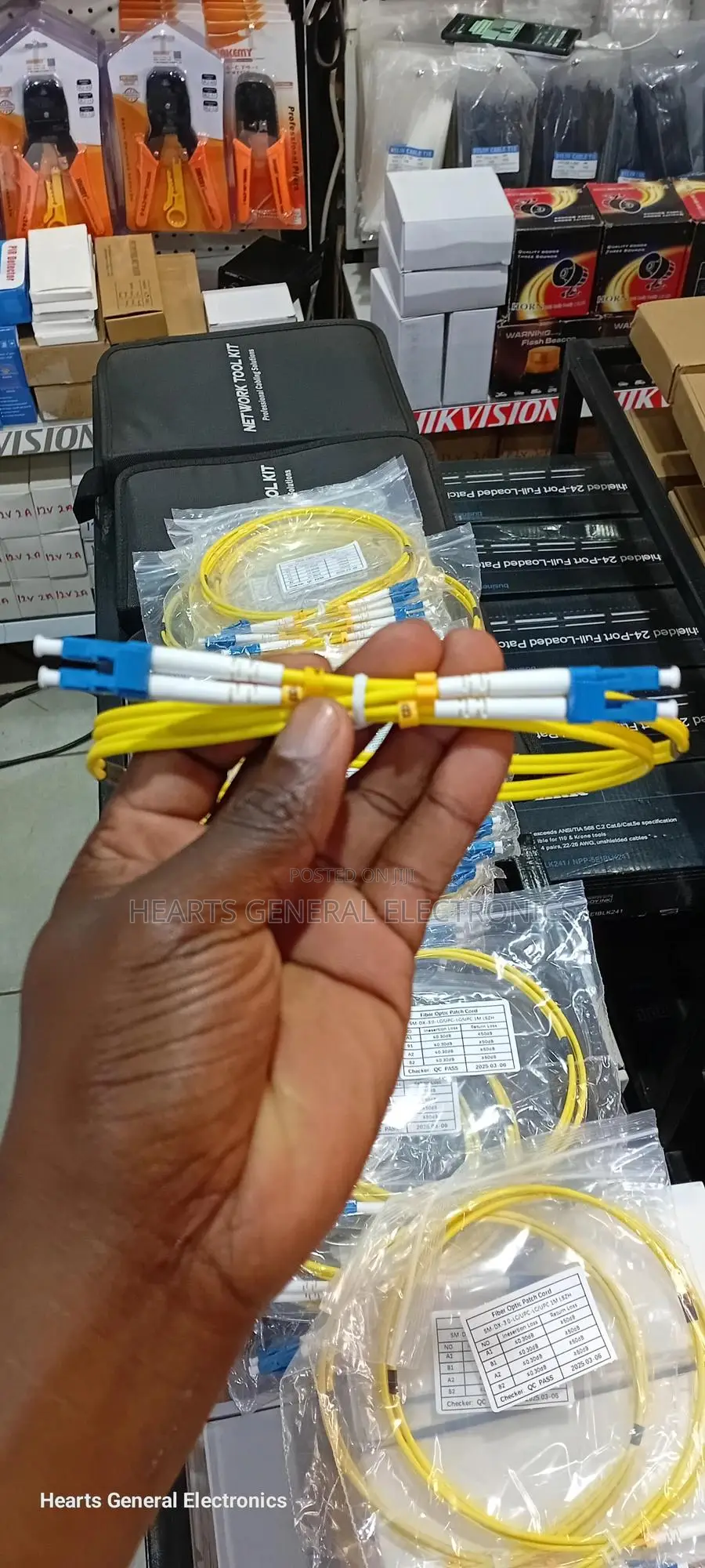 Lc to Lc Duplex Fiber Patch Cord 1m