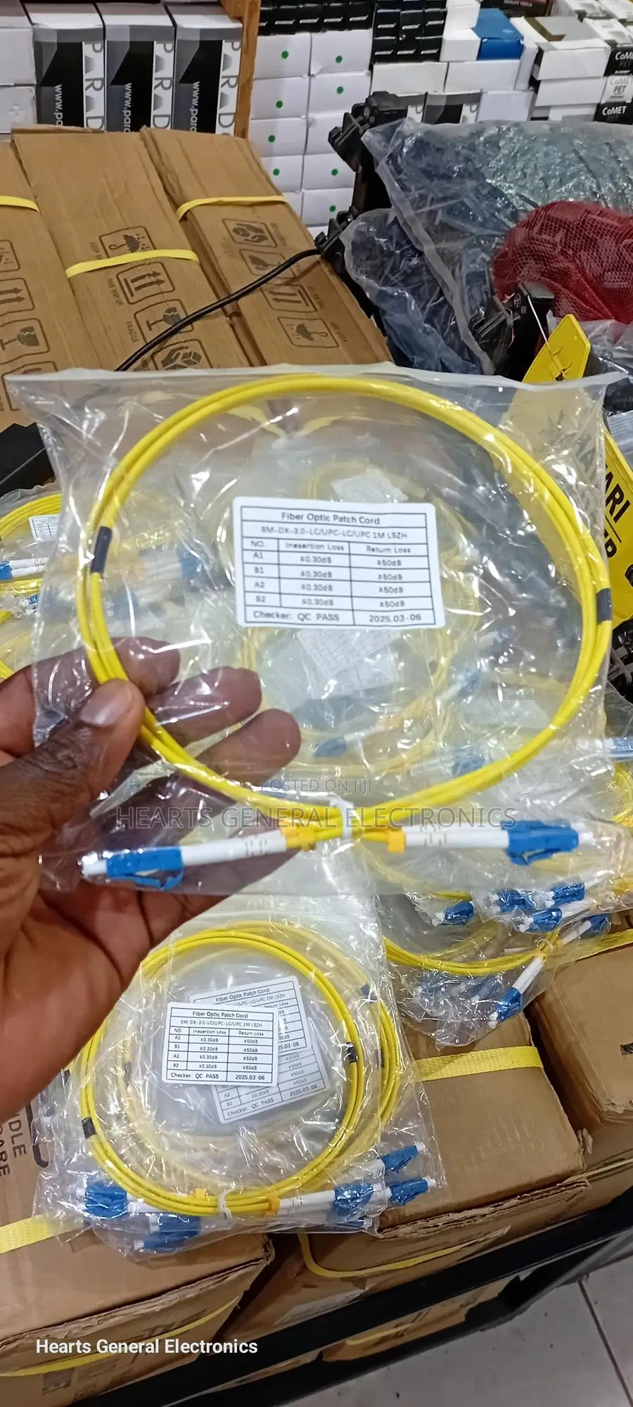 Lc to Lc Duplex Fiber Patch Cord 1m