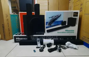 580w Hisense Ax5100q 5.1 Sound Bar System With Wireless Subwoofer.