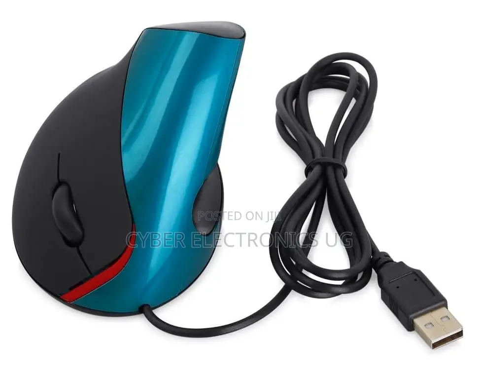 Vertical Wired Optical Mouse Right-Handed Wired Mouse